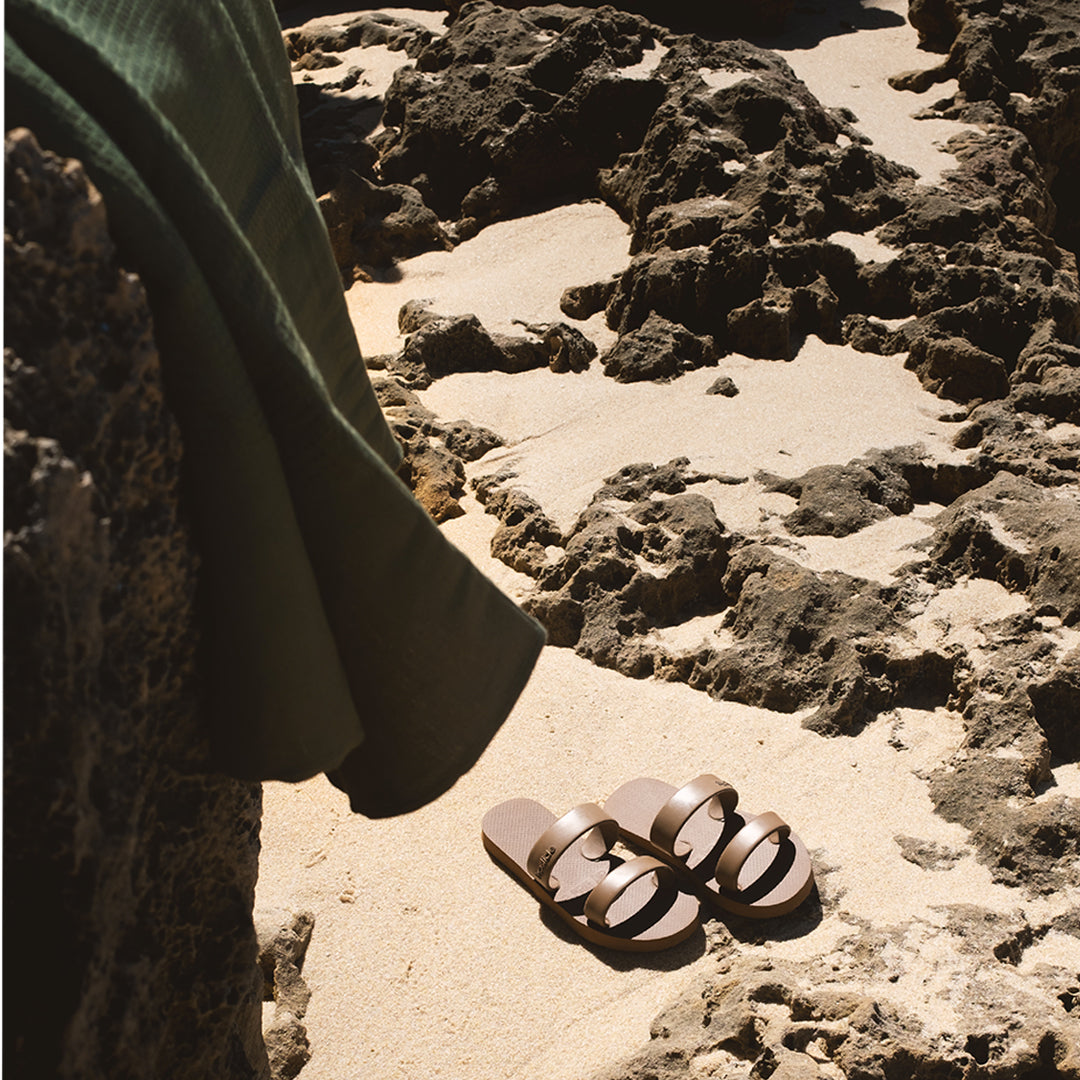 Daintree Green Hemp Beach Towel