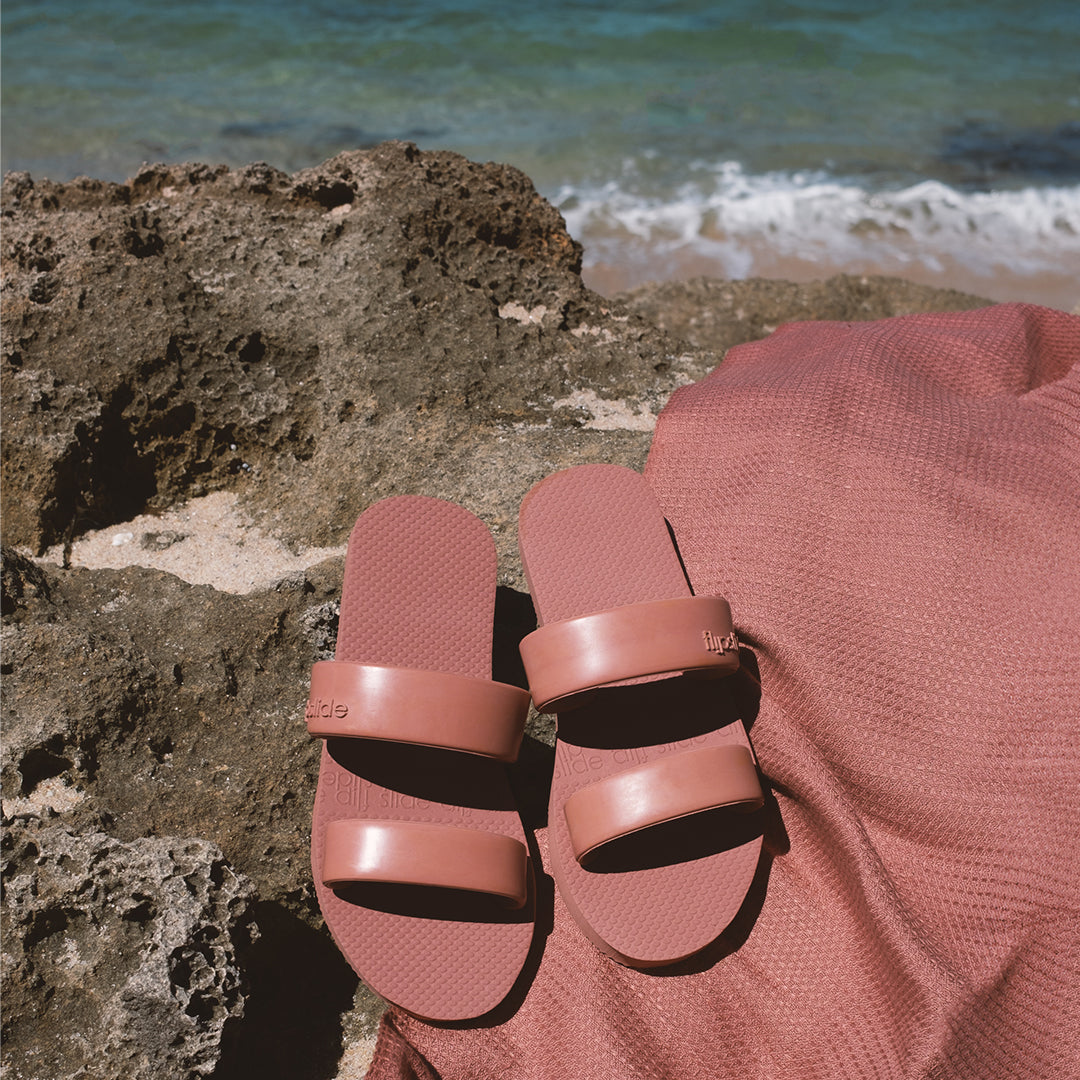Dusty Rose Hemp Beach Towel