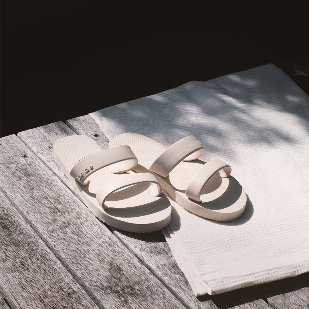 Coconut White Hemp Beach Towel