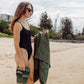 Daintree Green Hemp Beach Towel