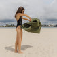 Daintree Green Hemp Beach Towel