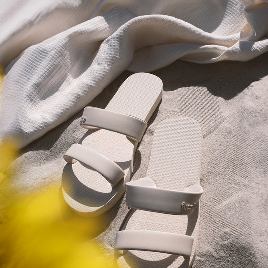 Coconut White Hemp Beach Towel